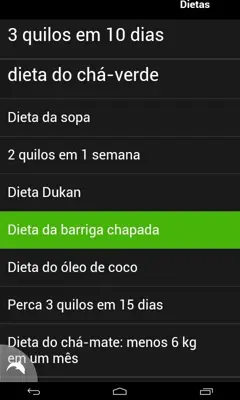 Dieta em Portugues android App screenshot 1